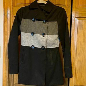 Yoki Double-Breasted Button Wool Mid-Length Coat